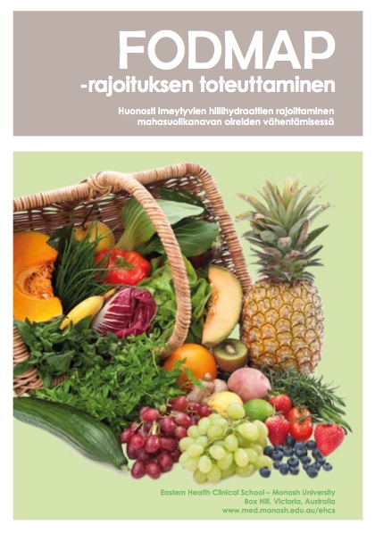 Alkuperäinen FODMAP-opas nyt suomeksi